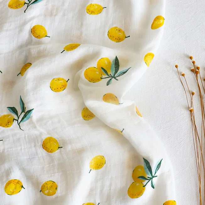 Soft Cotton Baby Blanket – Muslin Swaddle Wrap & Burp Cloth for Newborns