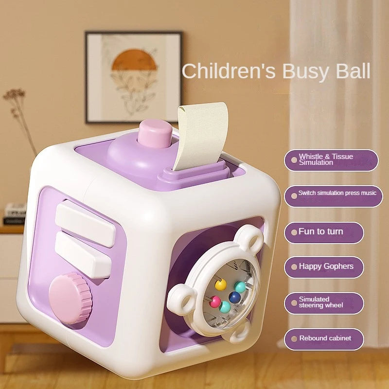 Montessori 6-in-1 Sensory Busy Cube