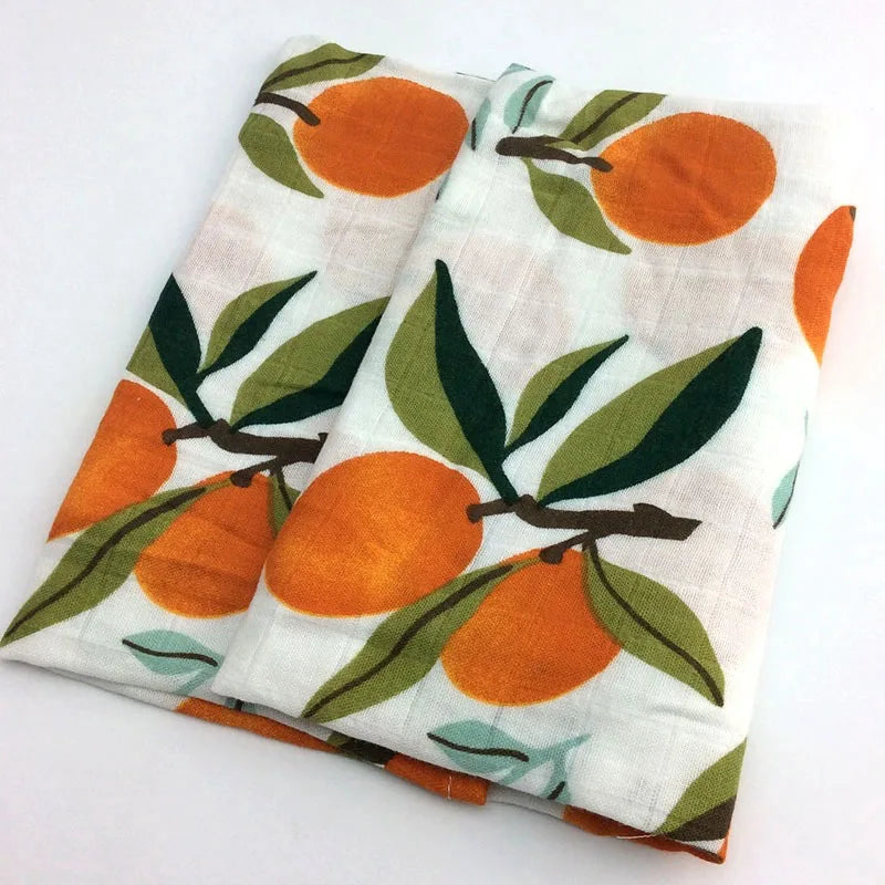 Soft Cotton Baby Blanket – Muslin Swaddle Wrap & Burp Cloth for Newborns