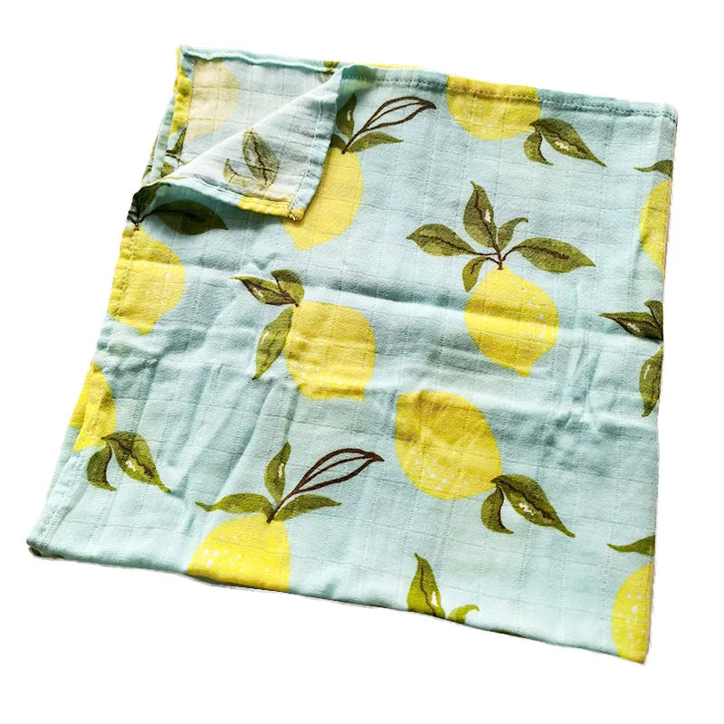 Soft Cotton Baby Blanket – Muslin Swaddle Wrap & Burp Cloth for Newborns