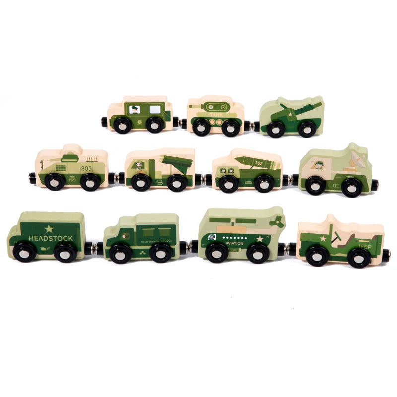 Montessori Wooden Magnetic Train Set - Numbers