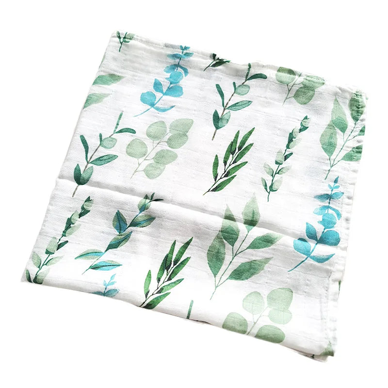 Soft Cotton Baby Blanket – Muslin Swaddle Wrap & Burp Cloth for Newborns