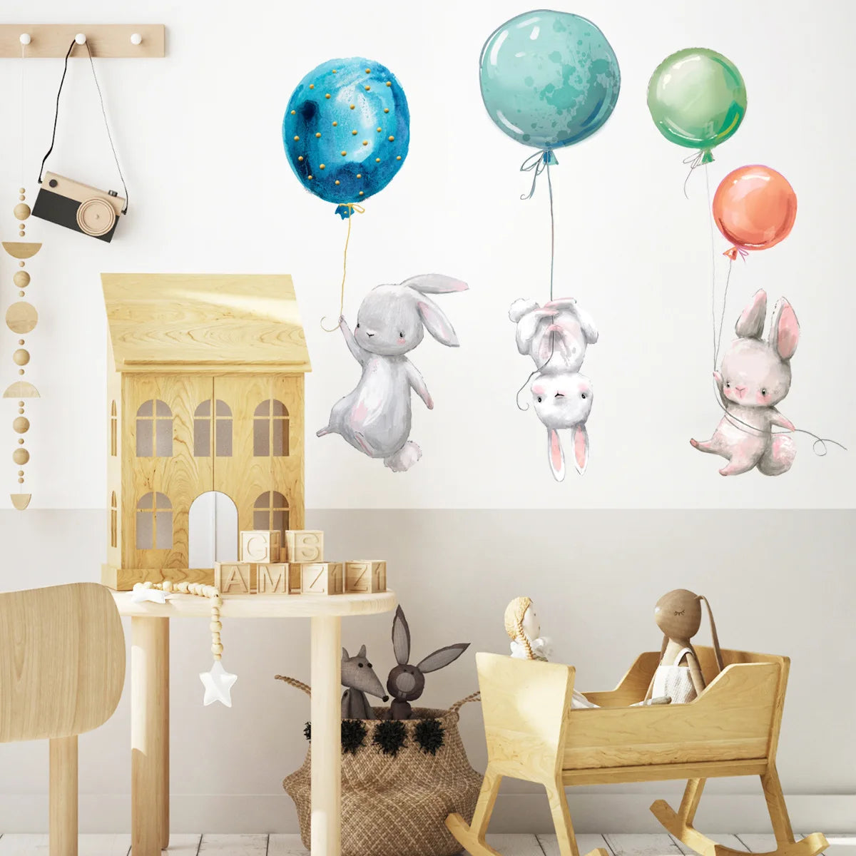 Nursery Wall Stickers Removable Vinyl Decals - Bunny