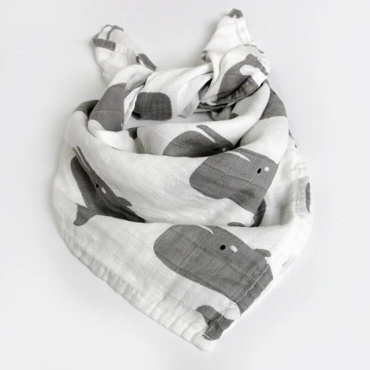 Soft Cotton Baby Blanket – Muslin Swaddle Wrap & Burp Cloth for Newborns