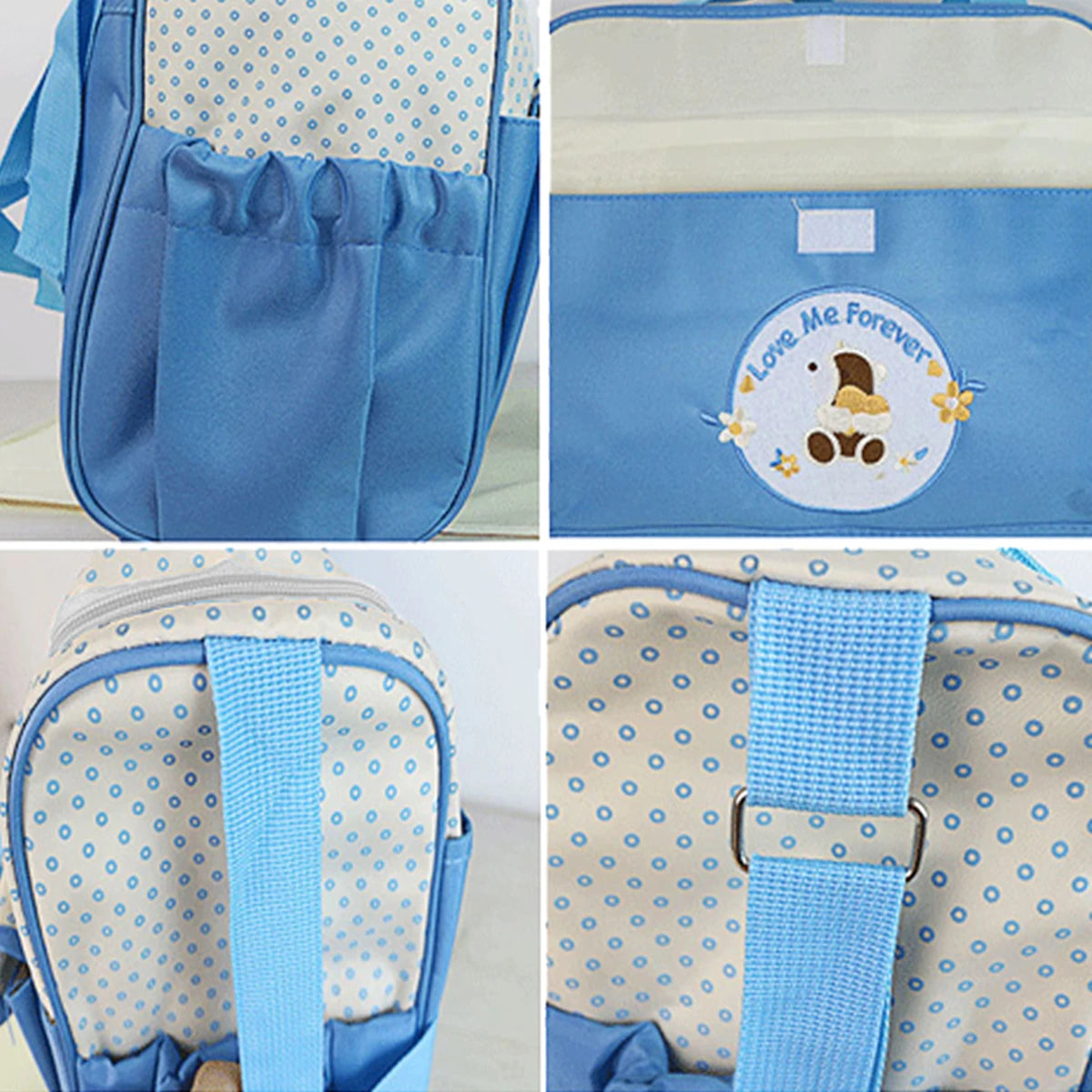 Five-Piece Mommy Bag Set – Diaper Bag with Travel Organizer