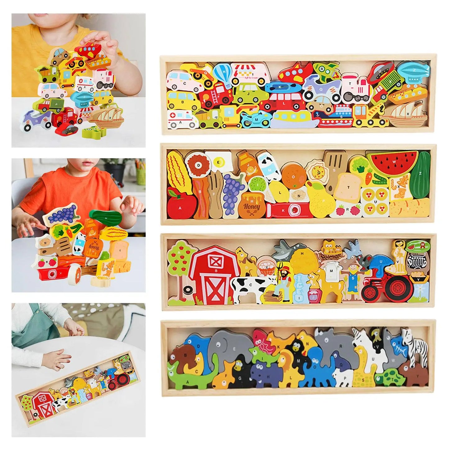 Fine Motor Skills Balance Game – Wooden Stacking Blocks