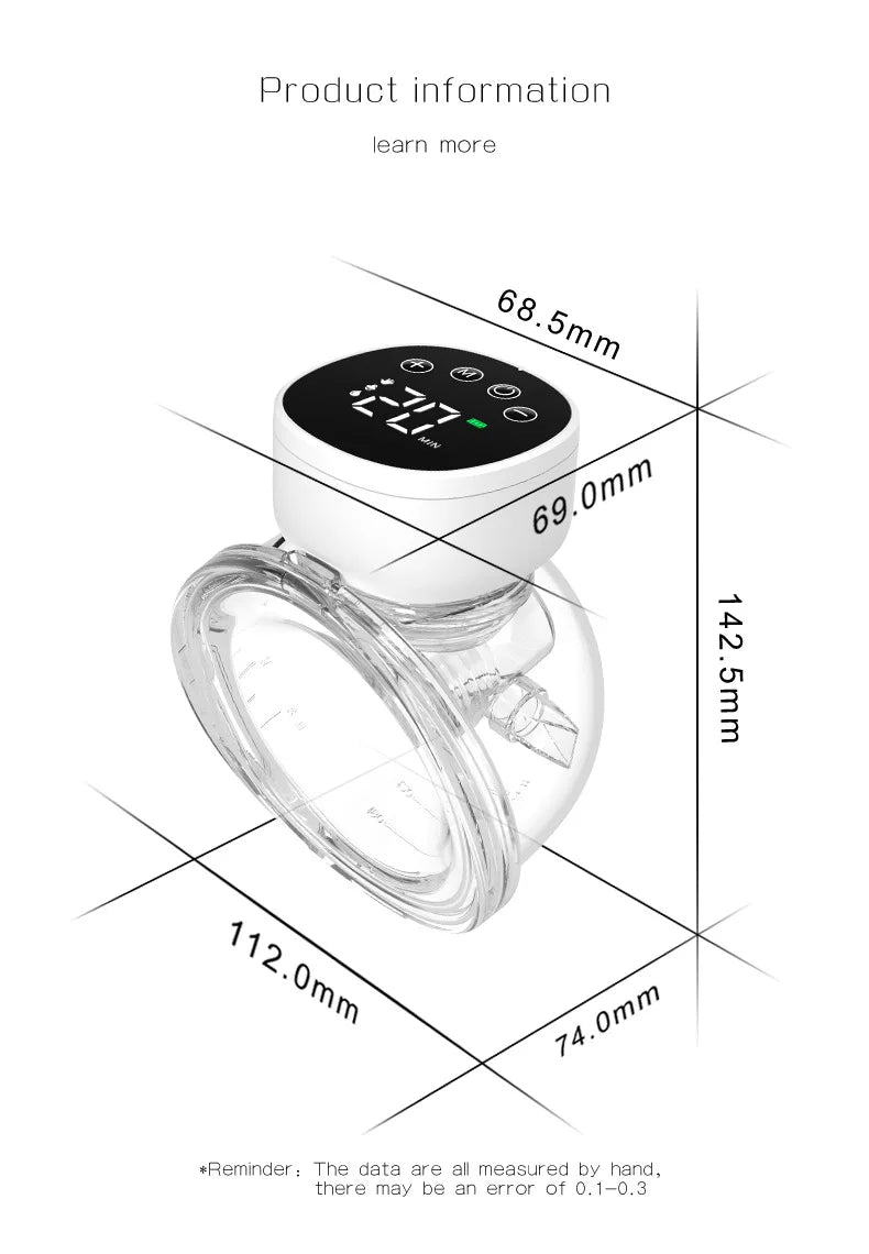 Fully Automatic Handsfree Wearable Breast Pump