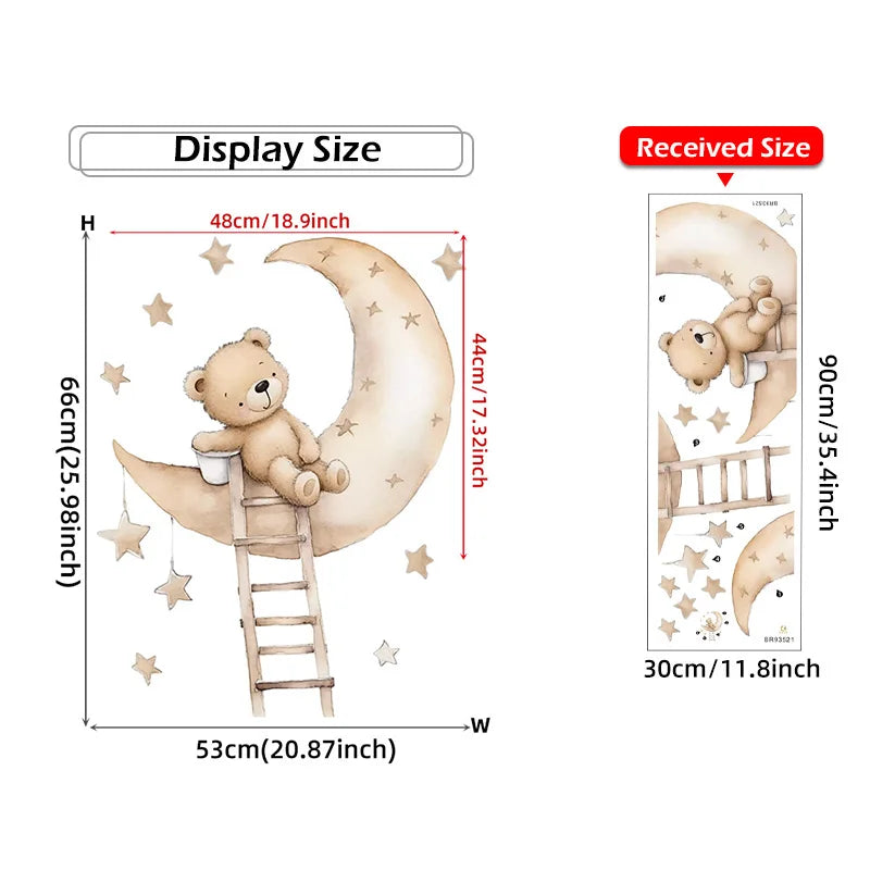 Nursery Wall Stickers Removable Vinyl Decals - Bears