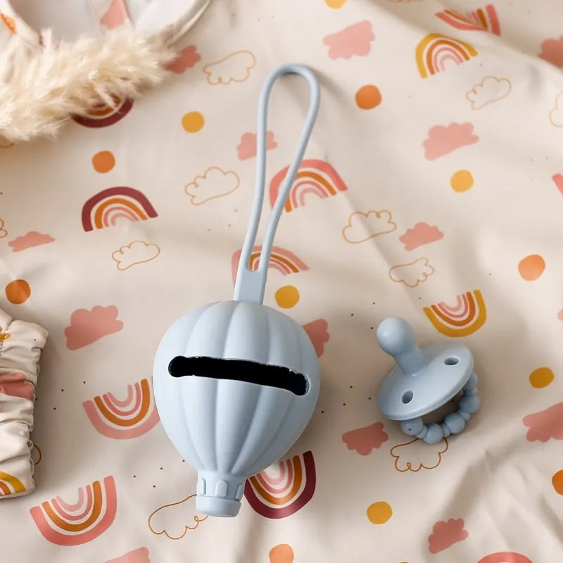 Silicone Pacifier Storage Holder Set