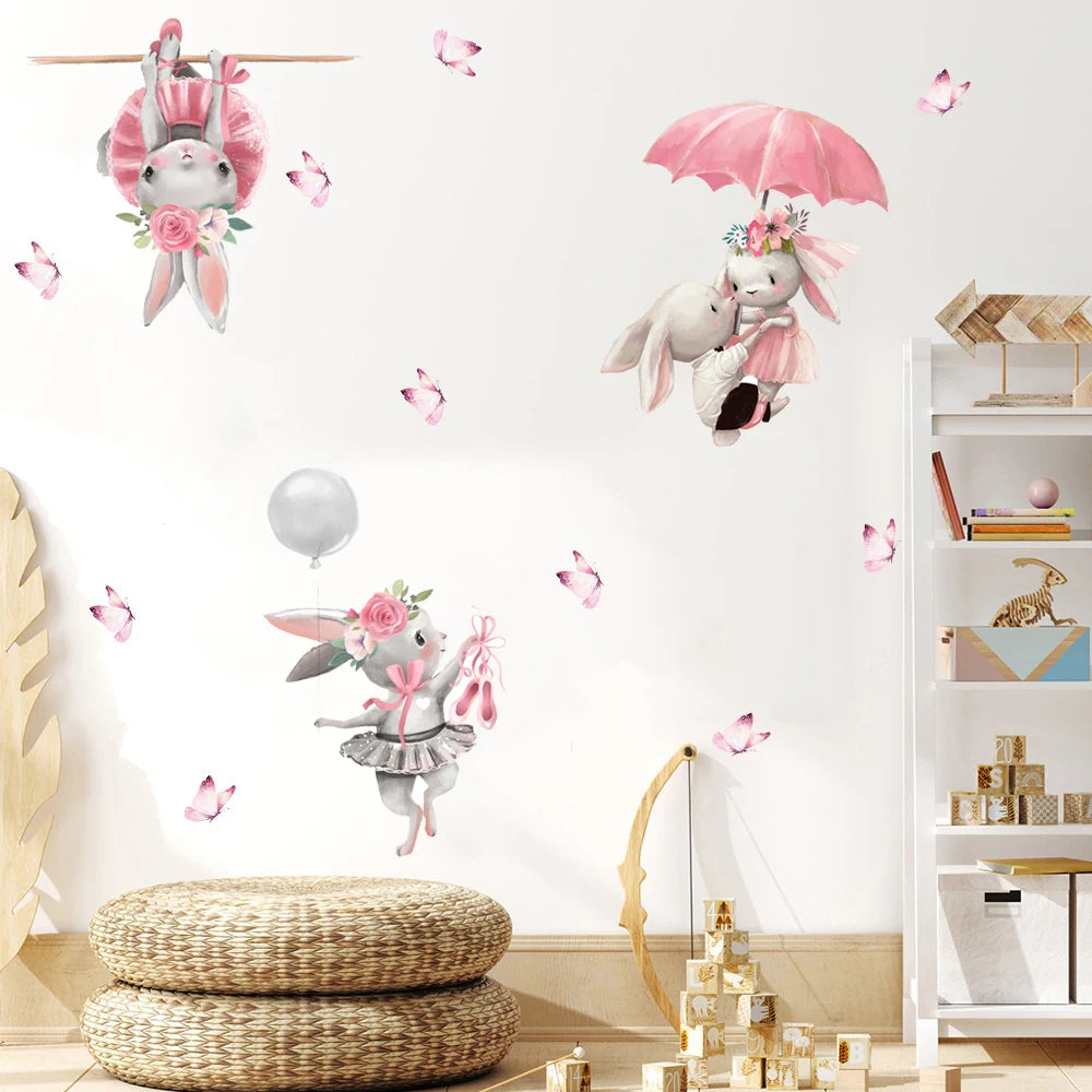 Nursery Wall Stickers Removable Vinyl Decals - Bunny