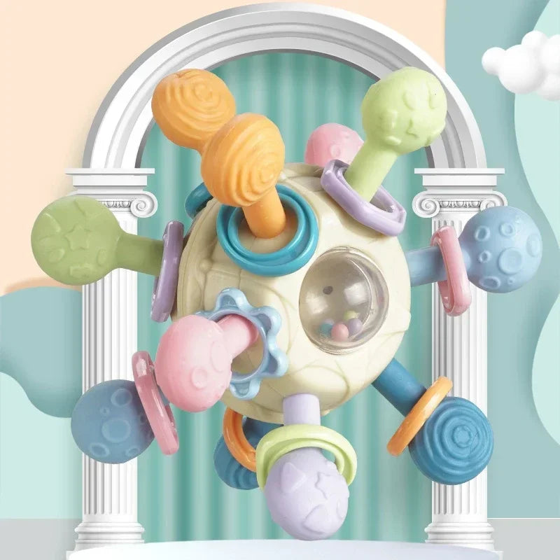 Baby Rotating Rattle Ball Teether
