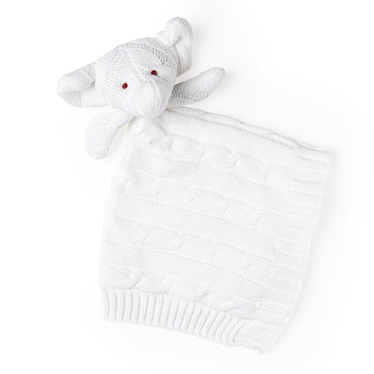 Elephant Knit Security Blanket - ittybittybubba