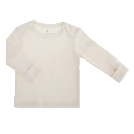 Organic Cotton Eggnog Long Sleeve T-Shirt - ittybittybubba