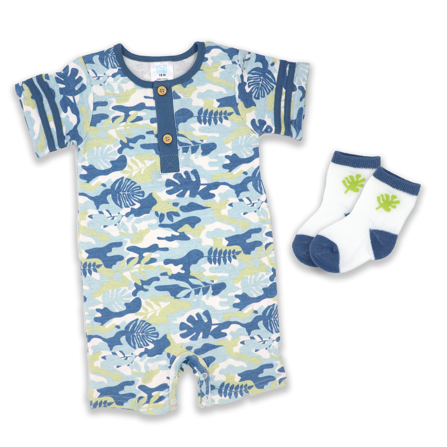 Camo Baby Boy's Romper Set - ittybittybubba