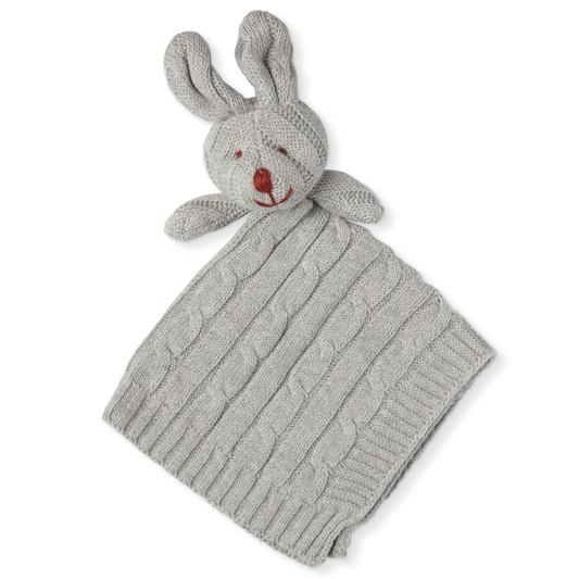 Bunny Knit Security Blanket - ittybittybubba