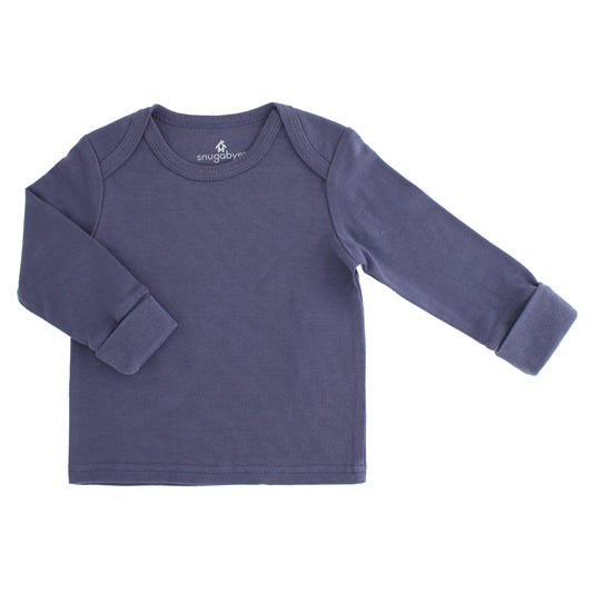 Organic Cotton Folkstone Grey Long Sleeve T-Shirt - ittybittybubba